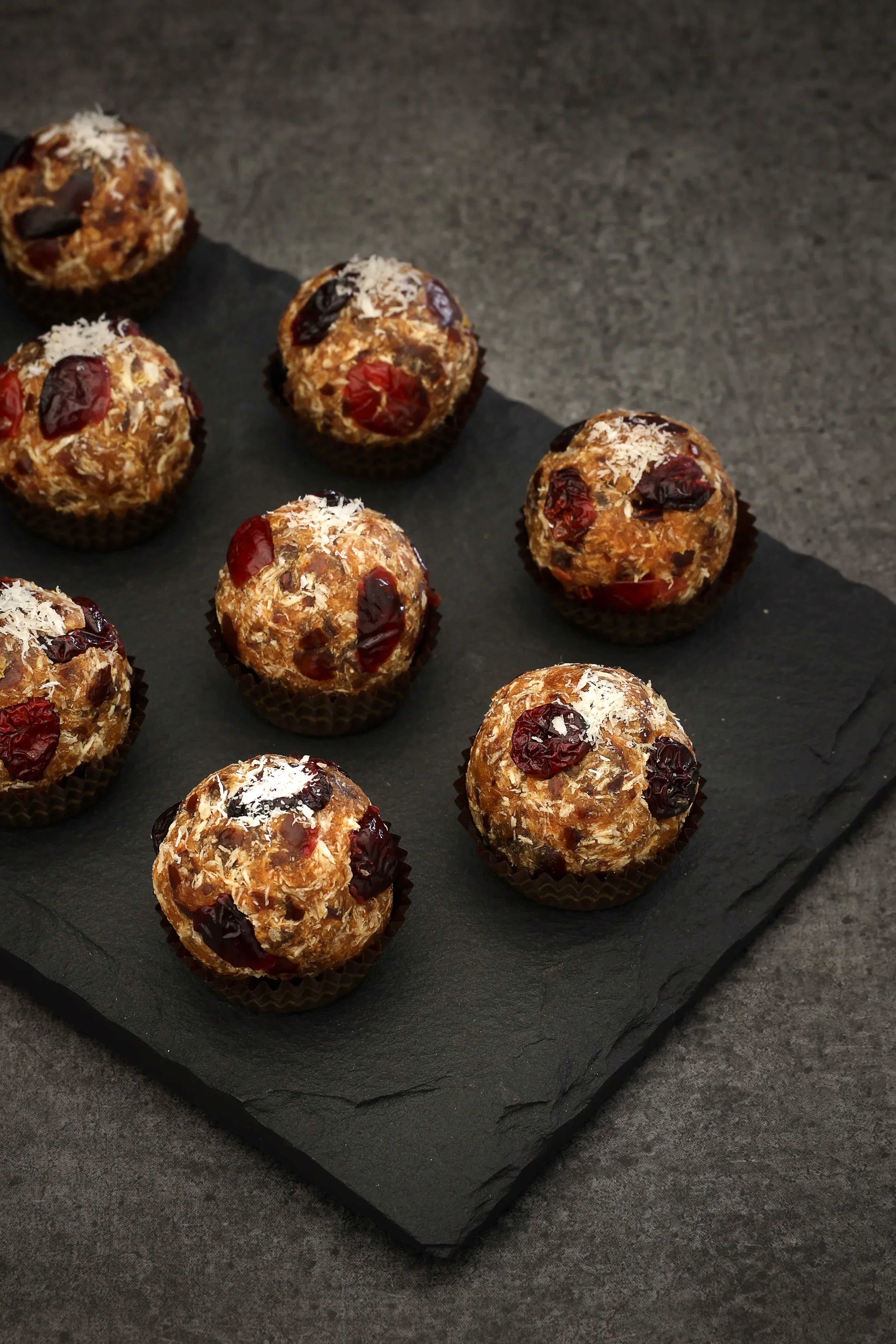 Lemon Cranberry Dateballs