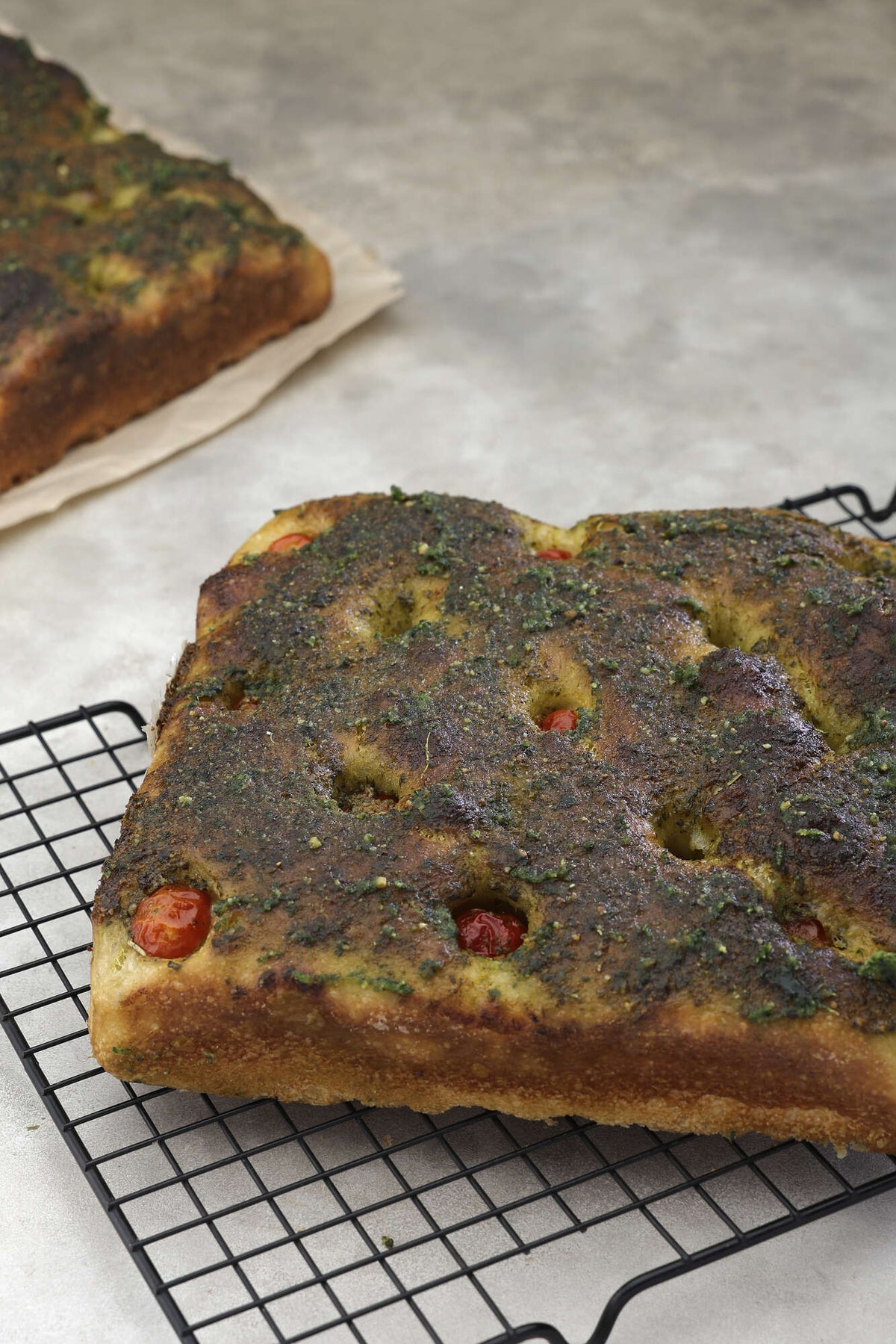 Cherry Tomato, Pesto, Jalapeño, Sea Salt